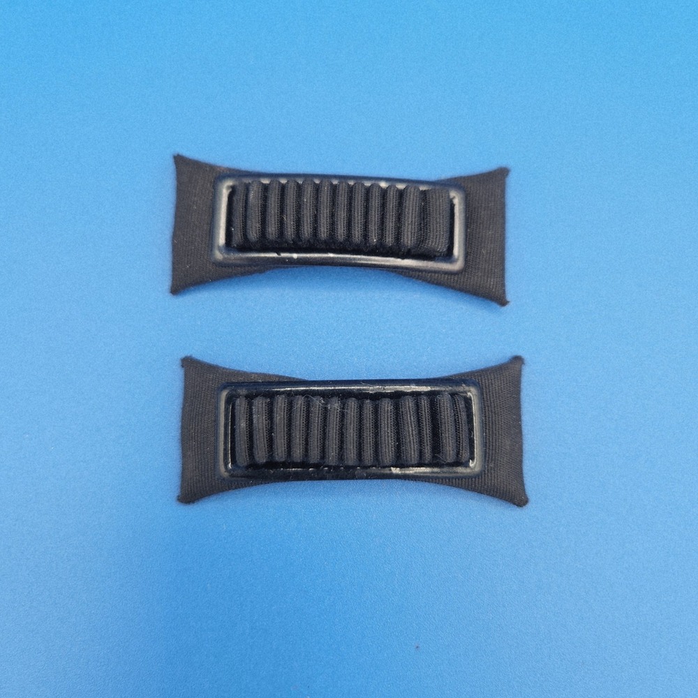 Vintage‎ Black Gros Grain Ribbon Shoe Clips